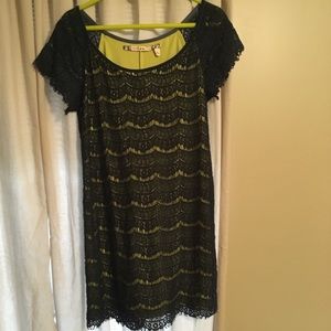 Navy lace dress
